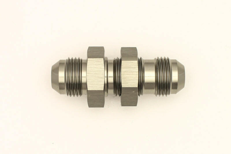 DeatschWerks 8AN Male Flare To 8AN Male Flare Bulkhead Adapter (Incl. Nut) Fittings DeatschWerks