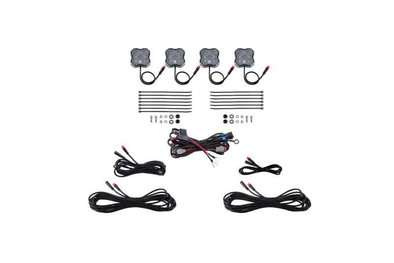 Diode Dynamics RGBW Rock Light Installer Kit (4-pack) Light Accessories and Wiring Diode Dynamics
