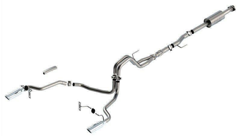 Borla F-150 2021 5.0L 4dr CC SB EC STB Lariat/KR/Platinum/LTD 3/2.25 SRE Cat-Back ATAK CHR Tips Catback Borla