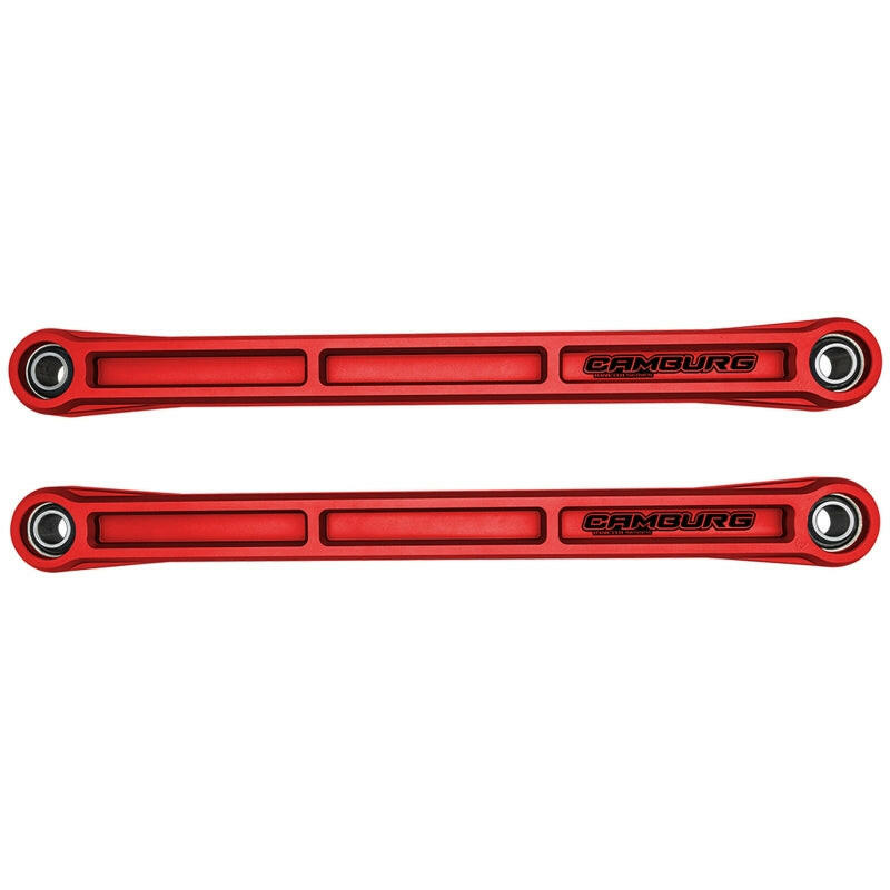 Camburg Ford Bronco 21-23 KINETIK Series Rear Billet Lower Trailing Arm Kit (Red) Suspension Arms & Components Camburg