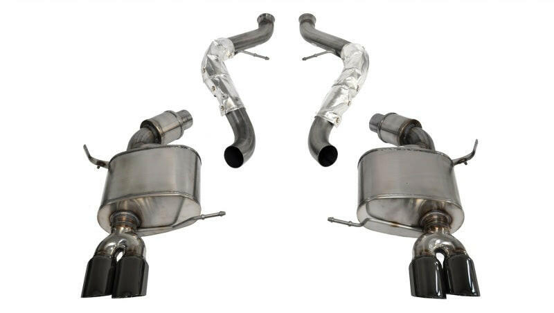 Corsa 2008-2012 BMW M3 Convertible E93 Black Sport Cat-Back Exhaust Catback CORSA Performance