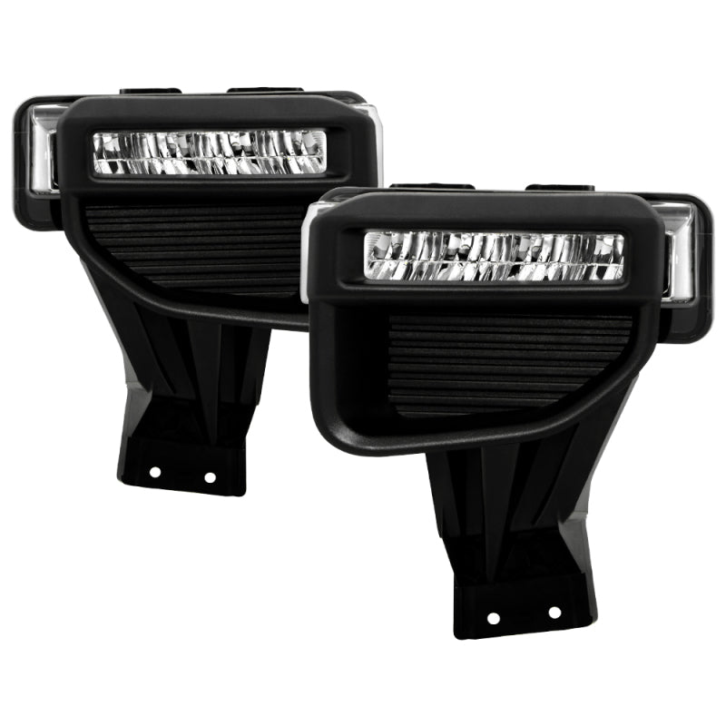 Spyder 20-22 Ford F250/F350 Super Duty OEM Full LED Fog Lights W/ Switch - Clear Fog Lights SPYDER