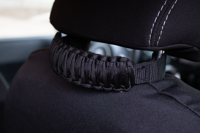 Fishbone Offroad Head Rest Paracord Grab Handles - Black Dash & Interior Trim Fishbone Offroad