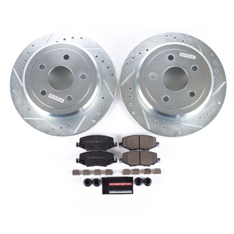 Power Stop 07-17 Jeep Wrangler Rear Z23 Evolution Sport Brake Kit Brake Kits - Performance D&S PowerStop
