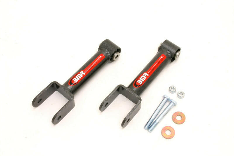 BMR 79-04 Fox Mustang Upper Control Arm Non-Adj. w/ Spherical Bearings - Black Hammertone Control Arms BMR Suspension