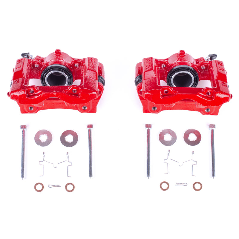 Power Stop 2006 Lexus GS300 Rear Red Calipers w/Brackets - Pair Brake Calipers - Perf PowerStop