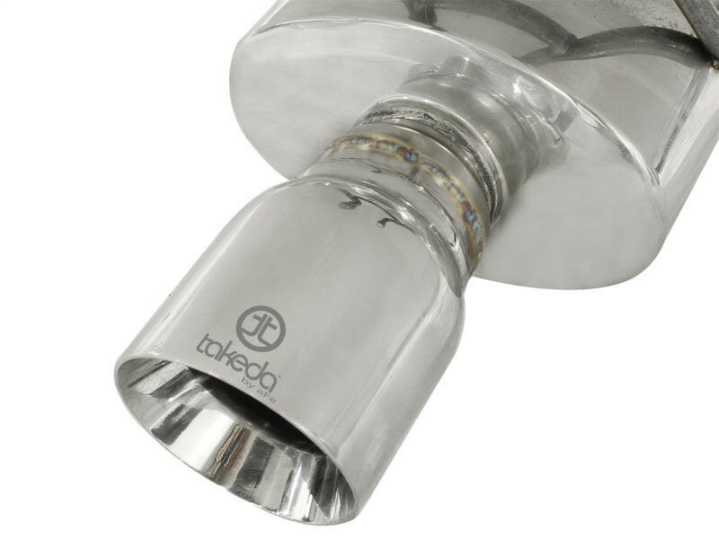 aFe Takeda Exhaust 2.5in Dia 304SS Axle-Back w/Polished Tip 06-11 Honda Civic EX Sedan L4 1.8L Axle Back aFe