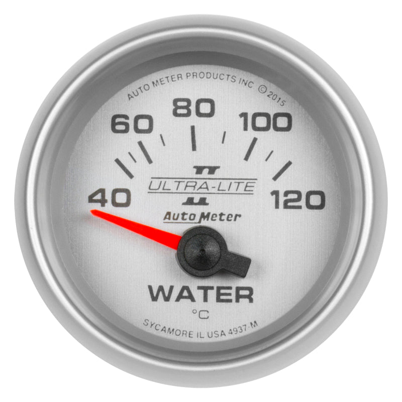 Autometer Ultra-Lite II Gauge Water Temp 2 1/16in 40-120c Electric Ultra-Lite II Gauges AutoMeter