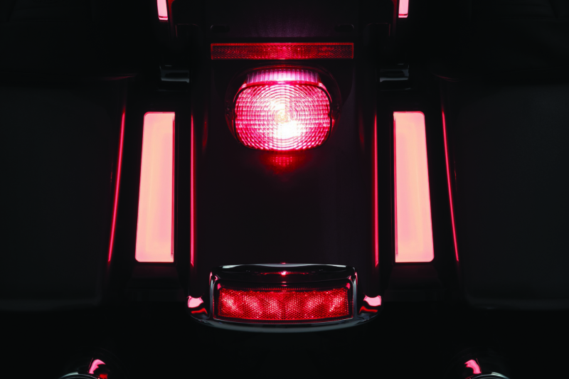 Kuryakyn Tracer L.E.D. Inserts For Saddlebag Supports Black Brackets Kuryakyn