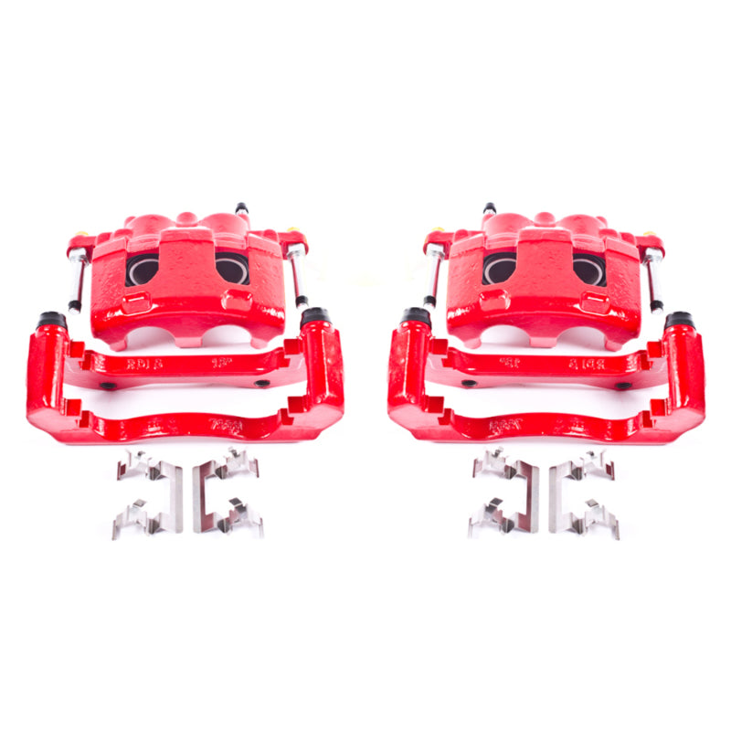 Power Stop 06-11 Buick Lucerne Front Red Calipers w/Brackets - Pair Brake Calipers - Perf PowerStop