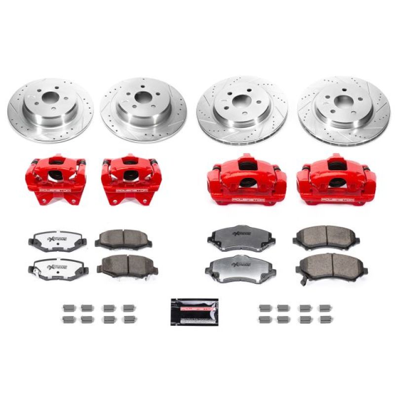 Power Stop 07-17 Jeep Wrangler Front & Rear Big Brake Conversion Kit Big Brake Kits PowerStop