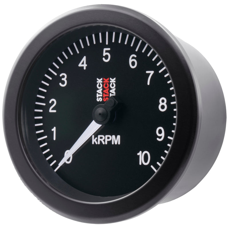 Autometer Stack Sport 88mm 0-10K RPM Tachometer - Black Gauges AutoMeter