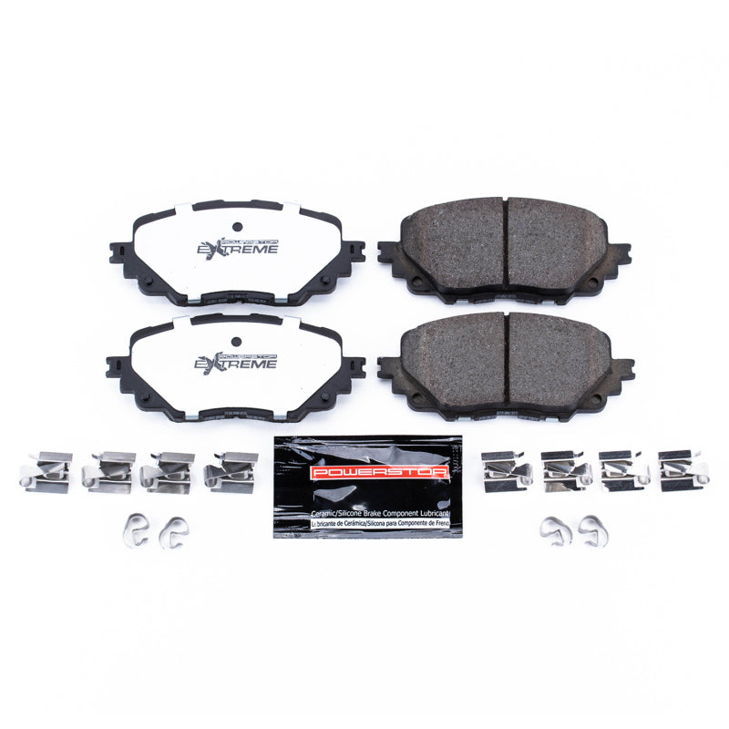 Power Stop 17-19 Fiat 124 Spider Front Z26 Extreme Street Brake Pads w/Hardware Brake Pads - Performance PowerStop