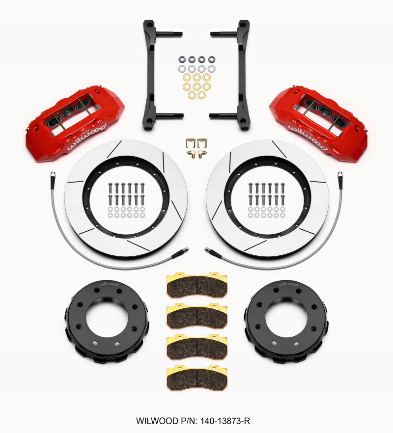 Wilwood TX6R Front Kit 15.00in Red 2011-2015 GM Truck/SUV 2500 Big Brake Kits Wilwood