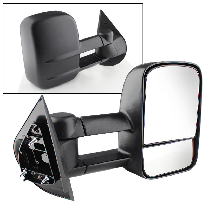 xTune Chevy Silverado 07-12 Manual Extendable Manual Adjust Mirror Right MIR-CSIL07-MA-R Side Mirrors SPYDER