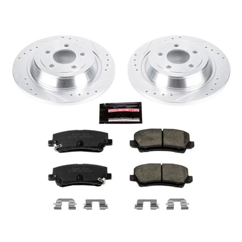 Power Stop 15-19 Ford Mustang Rear Z23 Evolution Sport Brake Kit Brake Kits - Performance D&S PowerStop