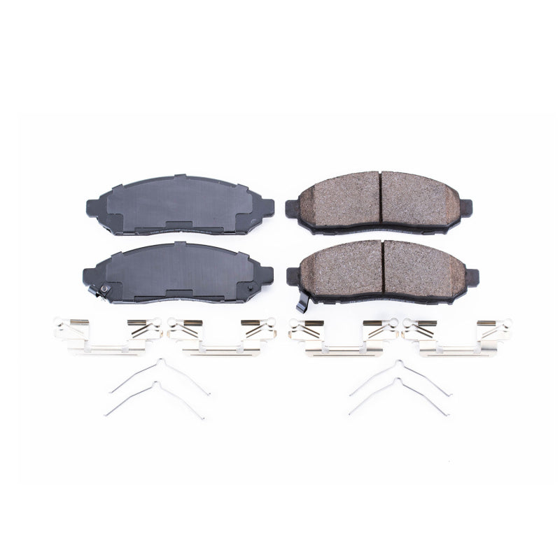 Power Stop 2015 Chevrolet City Express Front Z17 Evolution Ceramic Brake Pads w/Hardware Brake Pads - OE PowerStop