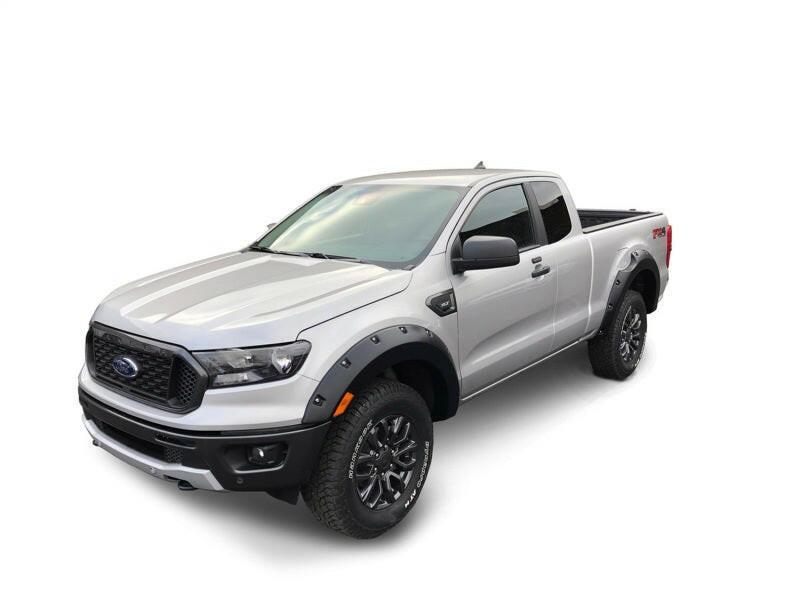 Bushwacker 2019 Ford Ranger Pocket Style Flares 4pc SuperCrew 60in Bed - Black Fender Flares Bushwacker