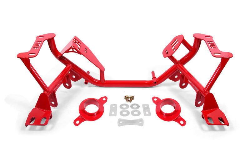 BMR 79-95 Ford Mustang K-Member Standard Version w/Spring Perches - Red Crossmembers BMR Suspension