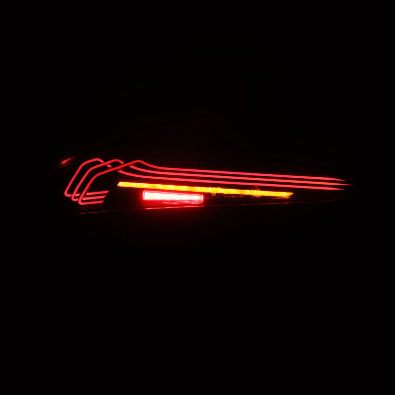 AlphaRex 20-24 Toyota Supra LUXX-Series Laser Style LED Tail Lights Black Tail Lights AlphaRex