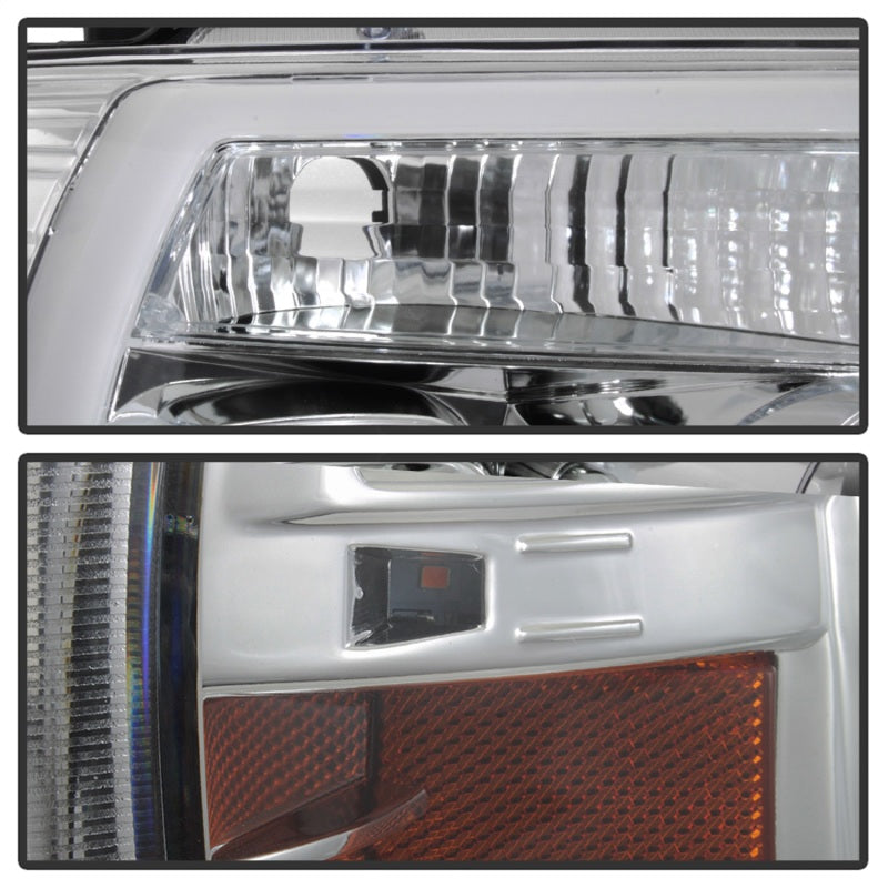Spyder 04-08 Ford F-150 Light Bar Projector Headlights - Chrome (PRO-YD-FF15004V2-LB-C) Headlights SPYDER
