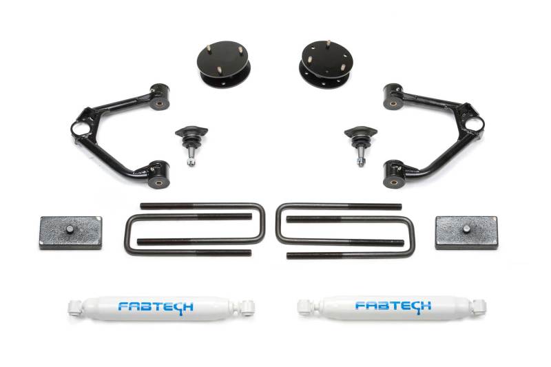 Fabtech 19-21 GM C/K1500 P/U 3in Budget Sys w/Perf Shks Lift Kits Fabtech