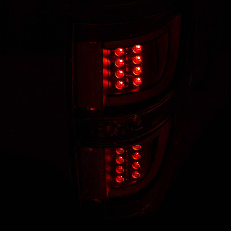 ANZO 2009-2013 Ford F-150 LED Taillights Black Tail Lights ANZO