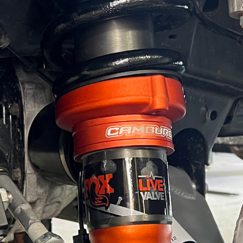 Camburg Ford Raptor 21-23 1.5in Front Spring Preload Spacer Kit (Fox Orange) Preload Adjusters Camburg