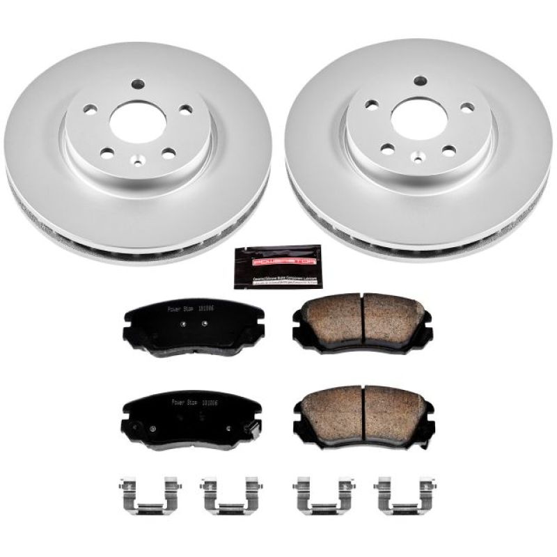 Power Stop 2010 Buick Allure Front Z17 Evolution Geomet Coated Brake Kit Brake Kits - Performance Blank PowerStop