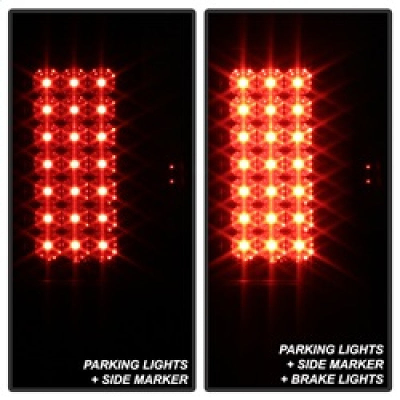 Spyder 08-16 Ford Super Duty LED Tail Lights Black Smoke ALT-YD-FS07-LED-BSM Tail Lights SPYDER