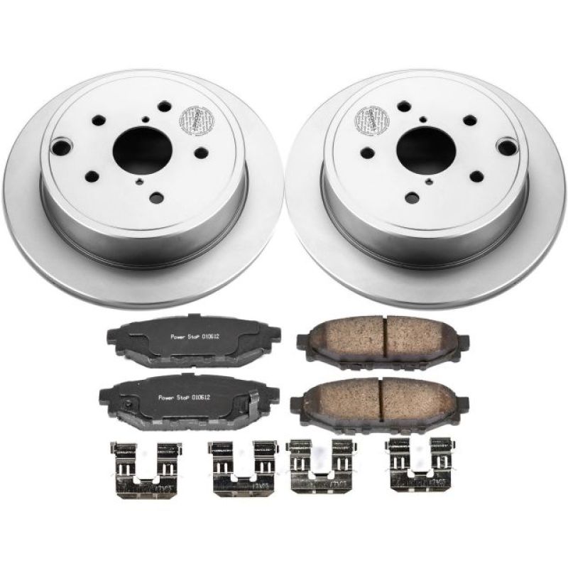 Power Stop 15-19 Subaru WRX Rear Z17 Evolution Geomet Coated Brake Kit Brake Kits - Performance Blank PowerStop