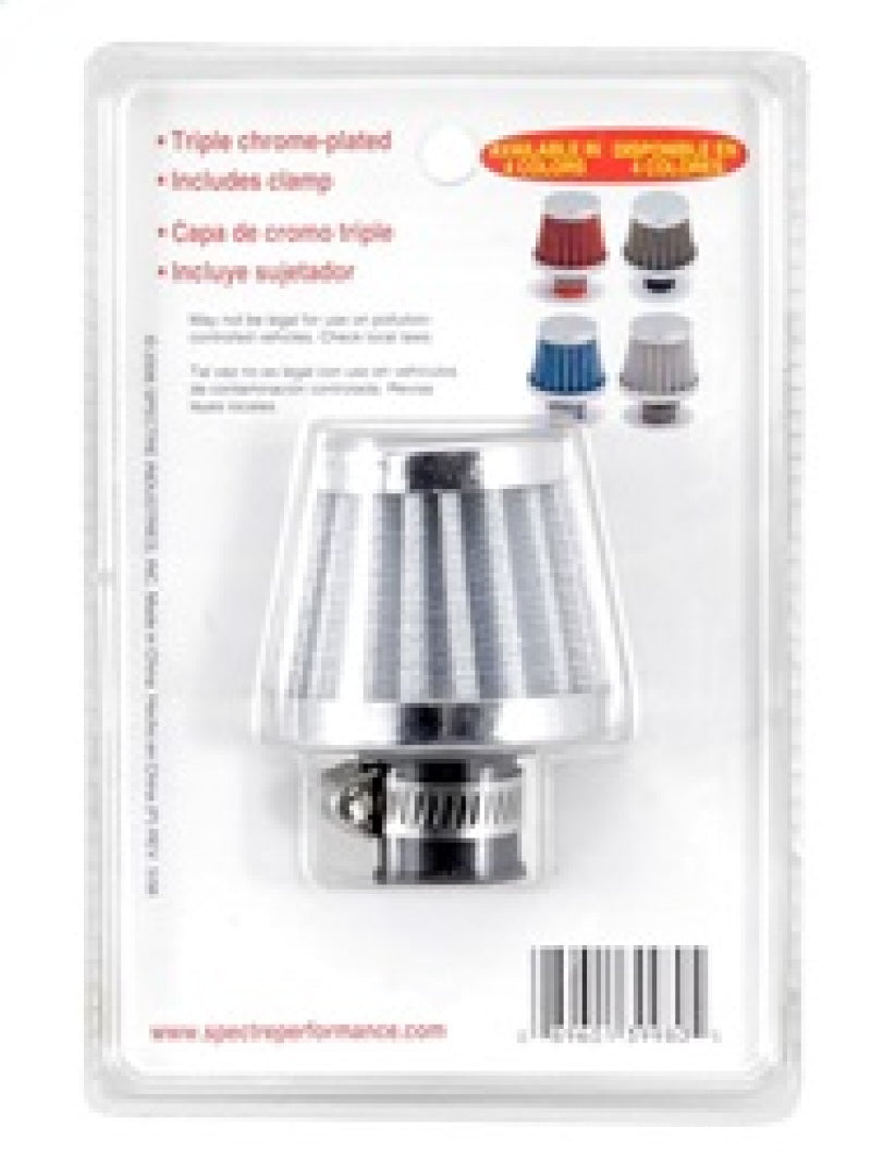 Spectre Breather Filter 10mm Flange / 2in. OD / 1-3/4in. Height - White Engine Breather Filters Spectre