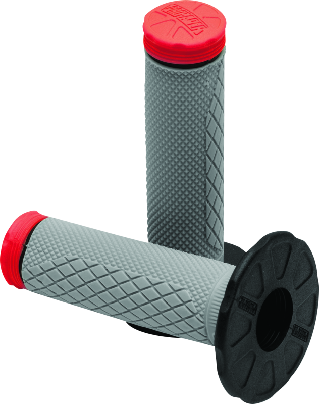 ProTaper Tri Density Full Diamond MX Grips - Red Grips ProTaper
