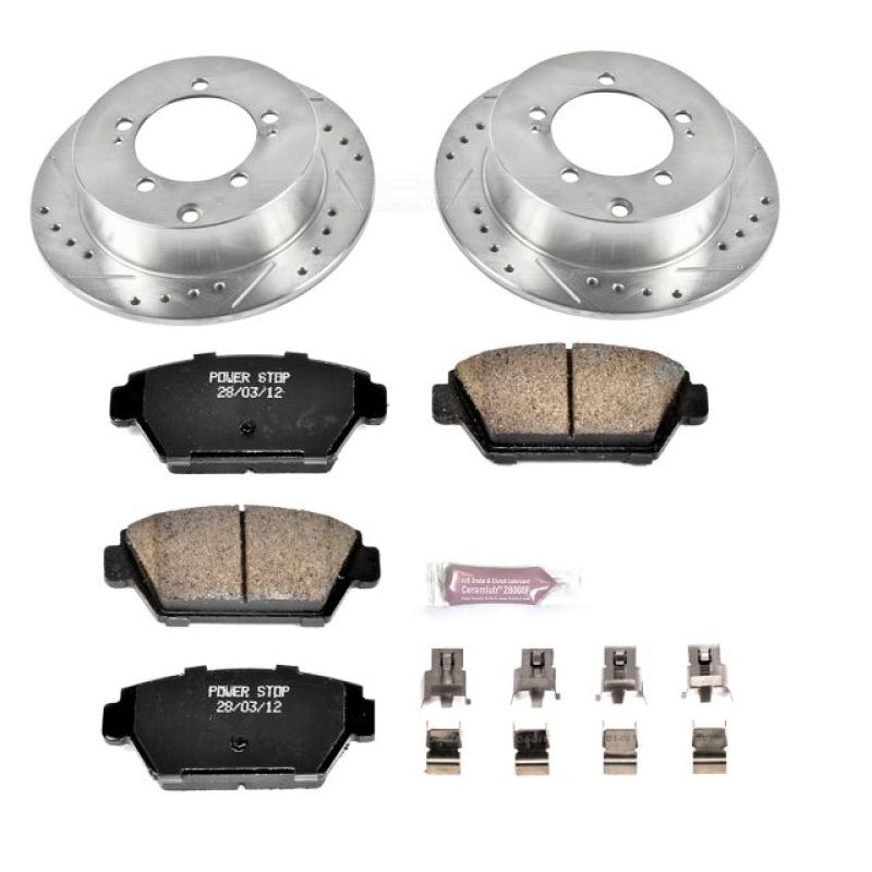 Power Stop 90-94 Eagle Talon Rear Z23 Evolution Sport Brake Kit Brake Kits - Performance D&S PowerStop