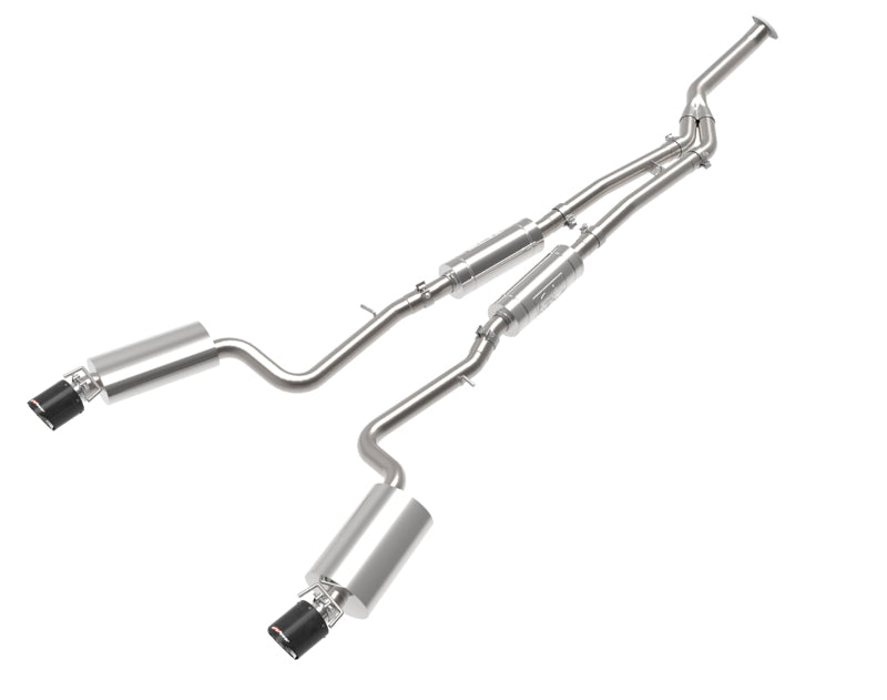 aFe POWER Takeda 16-17 Lexus IS200t L4-2.0L (t) 2.5in-3in 304 SS CB Exhaust - Carbon Fiber Catback aFe