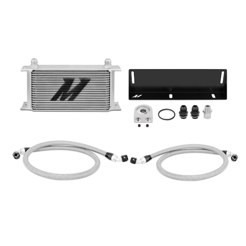 Mishimoto 79-93 Ford Mustang 5.0L Oil Cooler Kit - Silver Oil Coolers Mishimoto