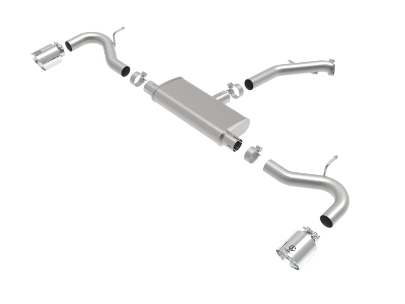 aFe Takeda Series 2.5in 409 SS Axle-Back Exhaust System Polished 18-20 Hyundai Elantra GT L4-1.6L(t) Axle Back aFe