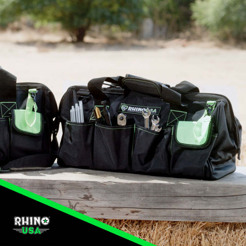 Rhino USA Heavy Duty Tool Bag (Black) Tool Storage Rhino USA