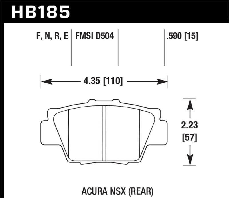 Hawk HP+ Street Brake Pads Brake Pads - Performance Hawk Performance