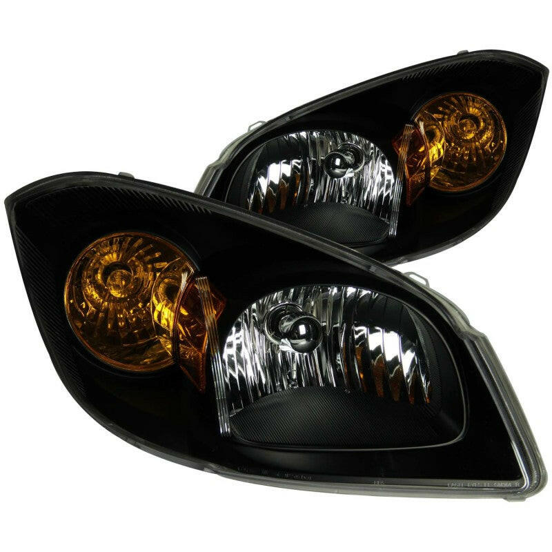 ANZO 2005-2010 Chevrolet Cobalt Crystal Headlights Black Headlights ANZO