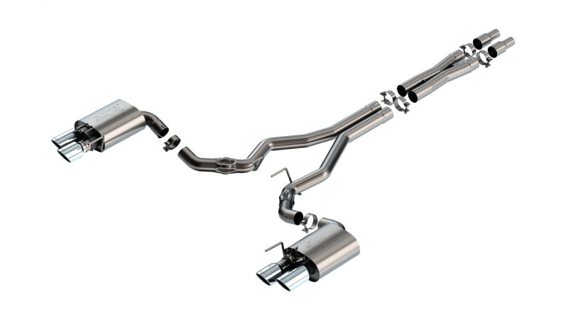 Borla 2024 Ford Mustang GT 5.0L V8 w/ Active Exhaust ATAK Cat-Back Exhaust System Catback Borla