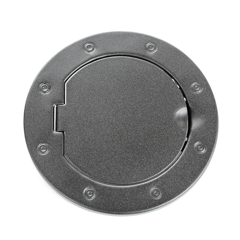 Rugged Ridge 07-18 Jeep Wrangler JK Textured Black Non-Locking Gas Cap Door Fuel Caps Rugged Ridge