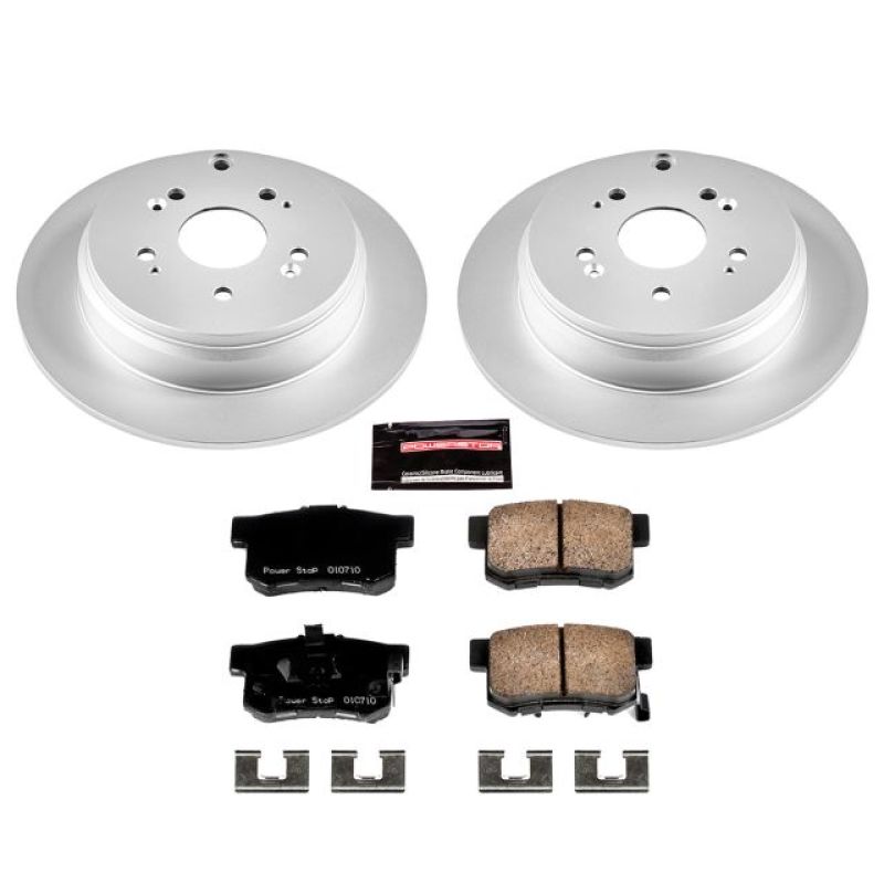 Power Stop 10-18 Acura RDX Rear Z17 Evolution Geomet Coated Brake Kit Brake Kits - Performance Blank PowerStop