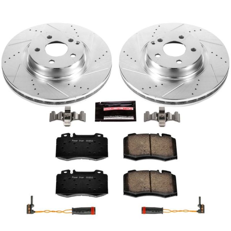 Power Stop 2003 Mercedes-Benz SL500 Front Z23 Evolution Sport Brake Kit Brake Kits - Performance D&S PowerStop