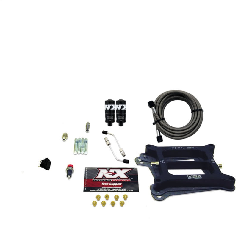 Nitrous Express 4150 Hitman 4-BBL Nitrous Kit (100-200HP) w/o Bottle Nitrous Systems Nitrous Express