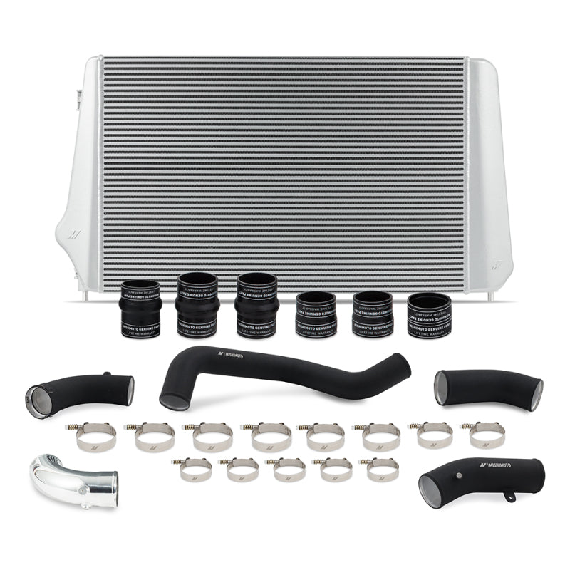 Mishimoto 17-19 GM L5P Duramax Intercooler Kit - Silver w/ WBK Pipes Intercooler Kits Mishimoto