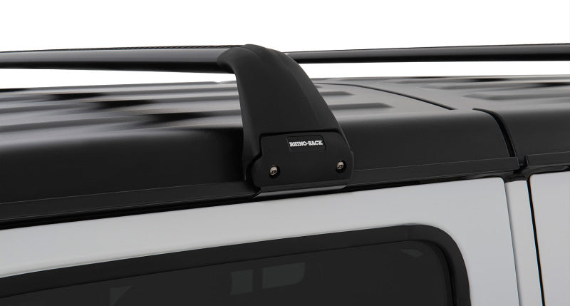 Rhino-Rack 07-22 Jeep Wrangler JK/JL 4 Door Hard Top Vortex SG 2 Bar Roof Rack - Black Roof Rack Rhino-Rack