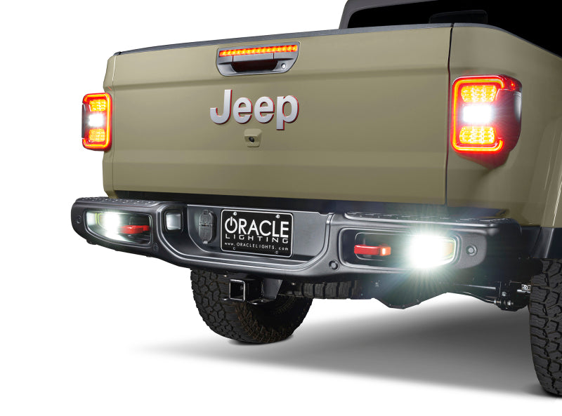 Oracle Jeep Gladiator JT Rear Bumper LED Reverse Lights w/ Plug & Play Harness - 6000K Tail Lights ORACLE Lighting