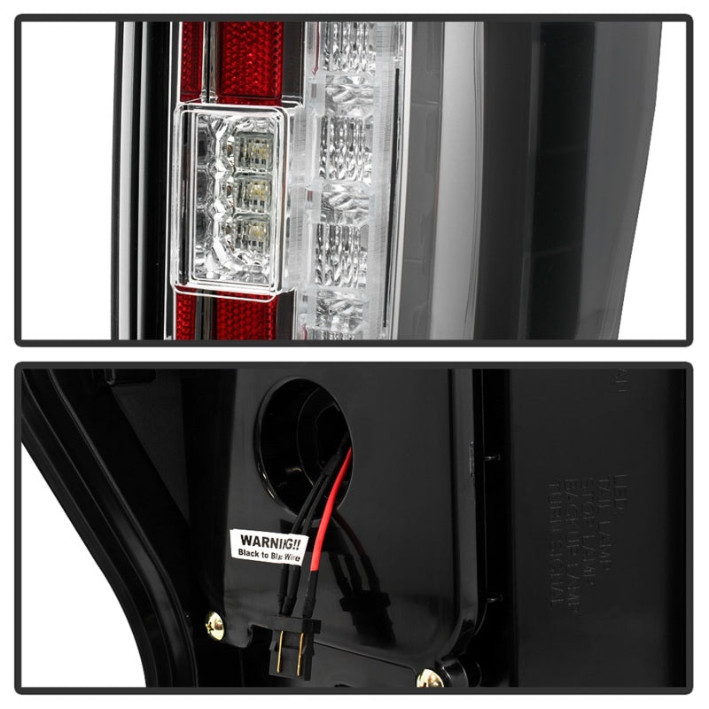 Spyder 17-18 Ford F-250 Super Duty (Excl LED Models) LED Tail Lights - Chrome (ALT-YD-FS17-LED-C) Tail Lights SPYDER