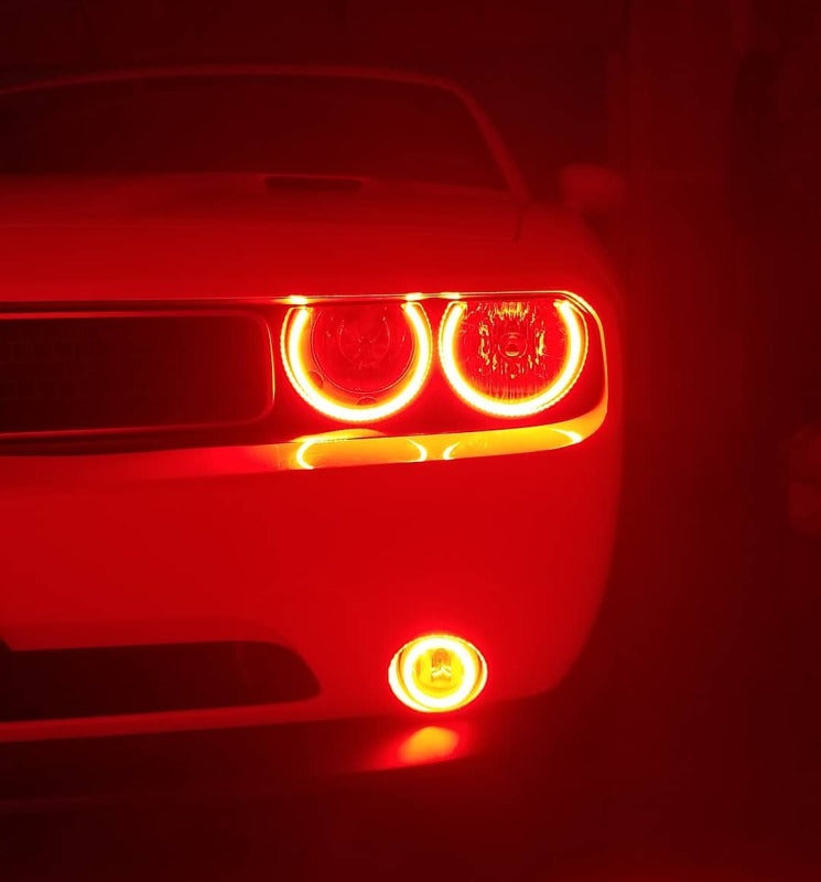 Oracle 08-14 Dodge Challenger Dynamic Surface Mount Headlight Halo Kit - - Dynamic Fog Lights ORACLE Lighting